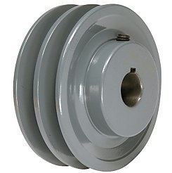 Polea de 3 pulgadas doble ranura B